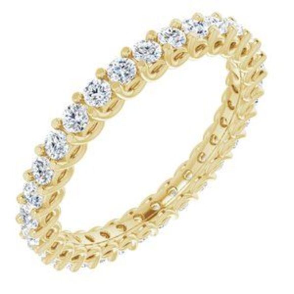 14K Yellow 1/2 CTW Diamond Eternity Band